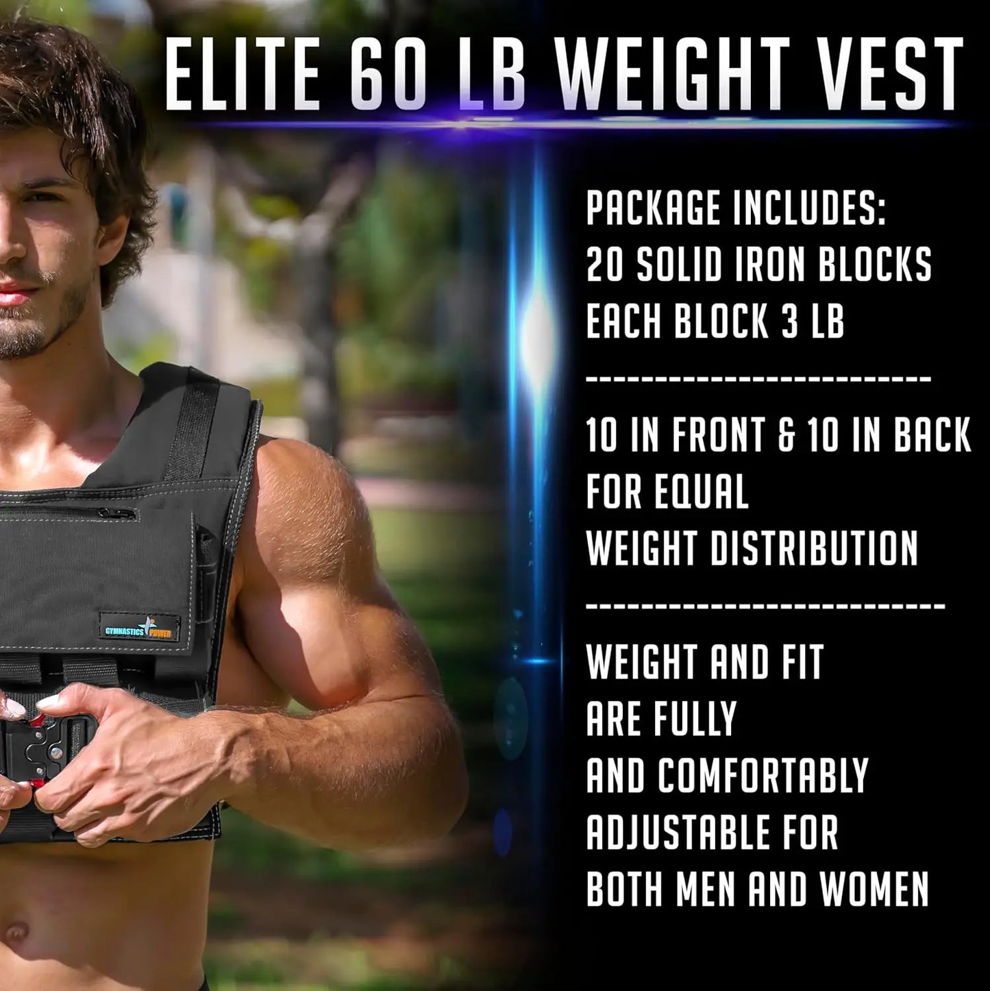 Removable Iron Weighted Vest