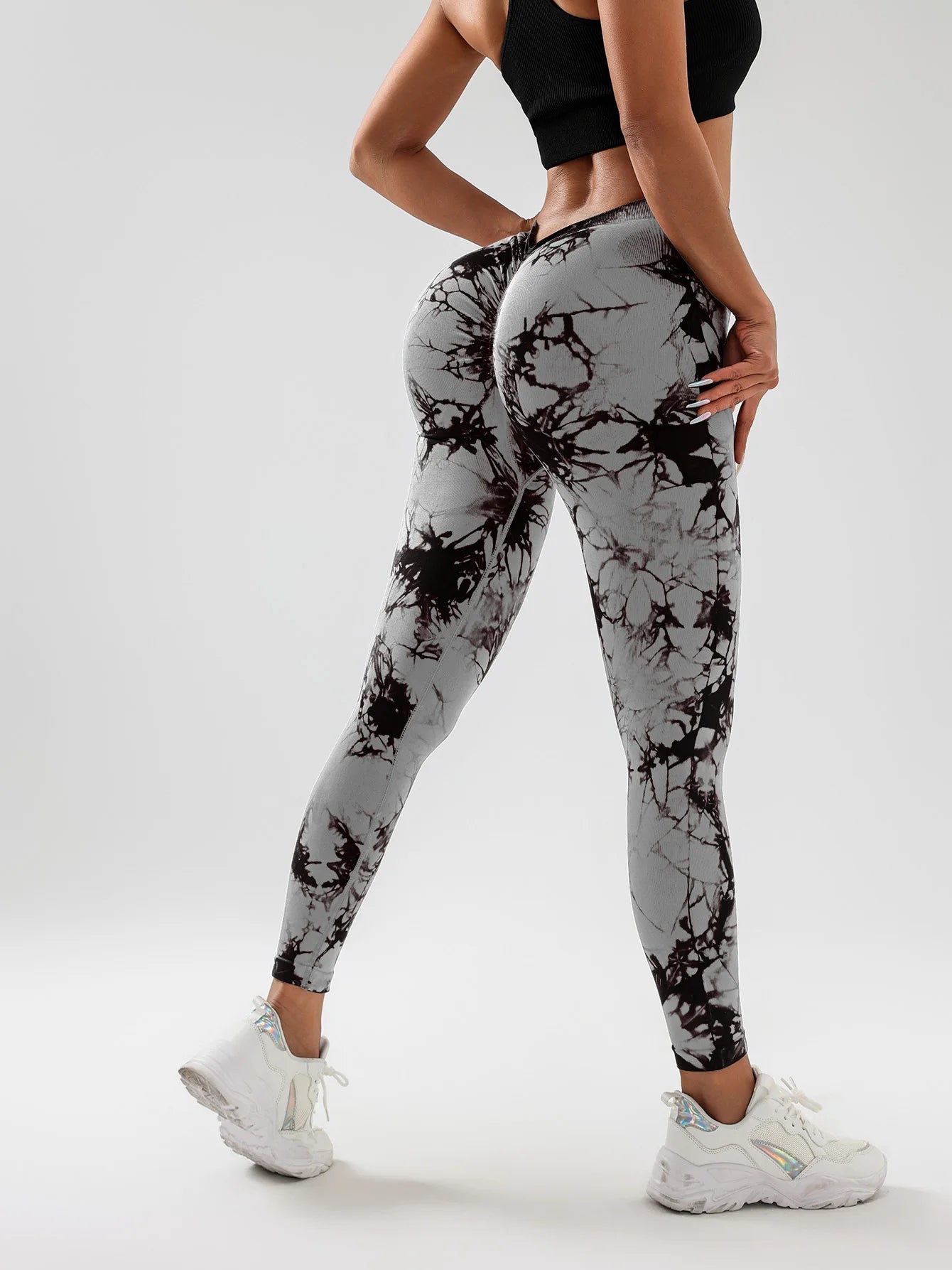 Spandex Tie Dye Butt Lifting Pants