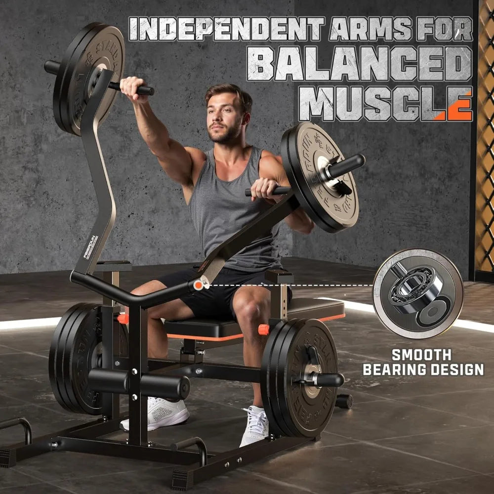 Chest Press Machine Independent Converging Arms