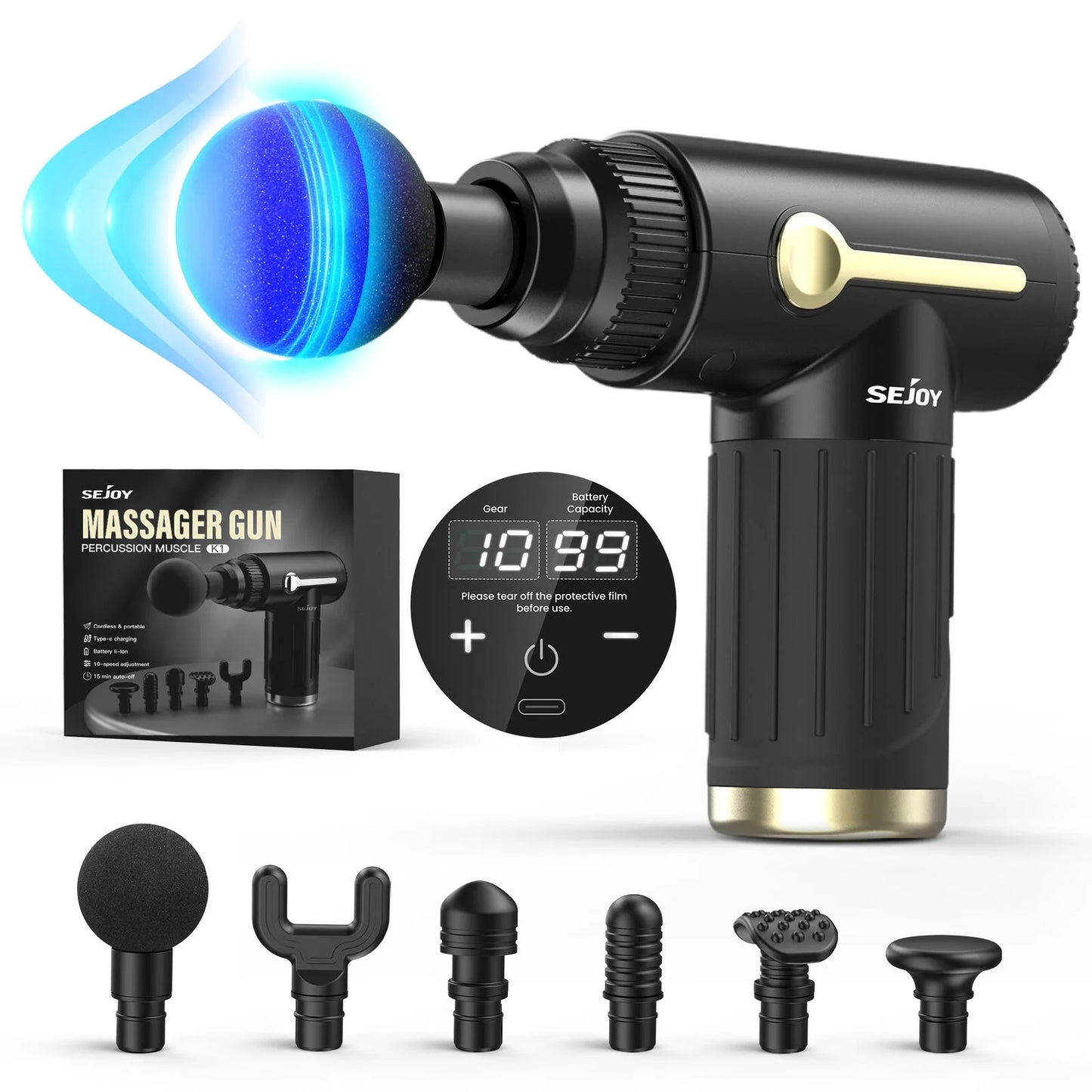 Deep Tissue Percussive Massage Gun