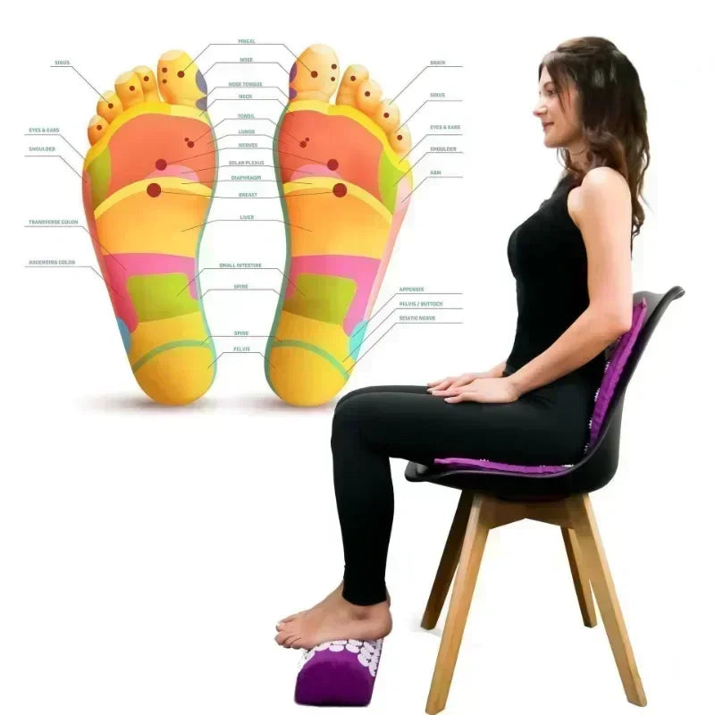 Stress Relief Acupressure Mat with Pillow