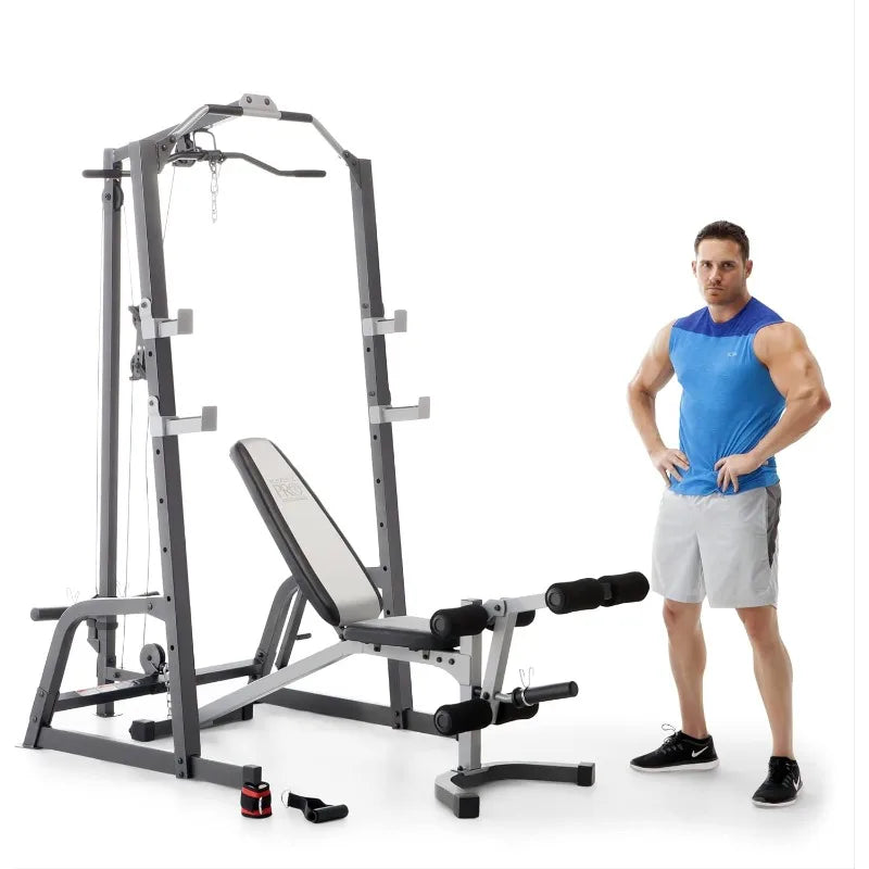 Weightlifting Bench with Rack and Tower