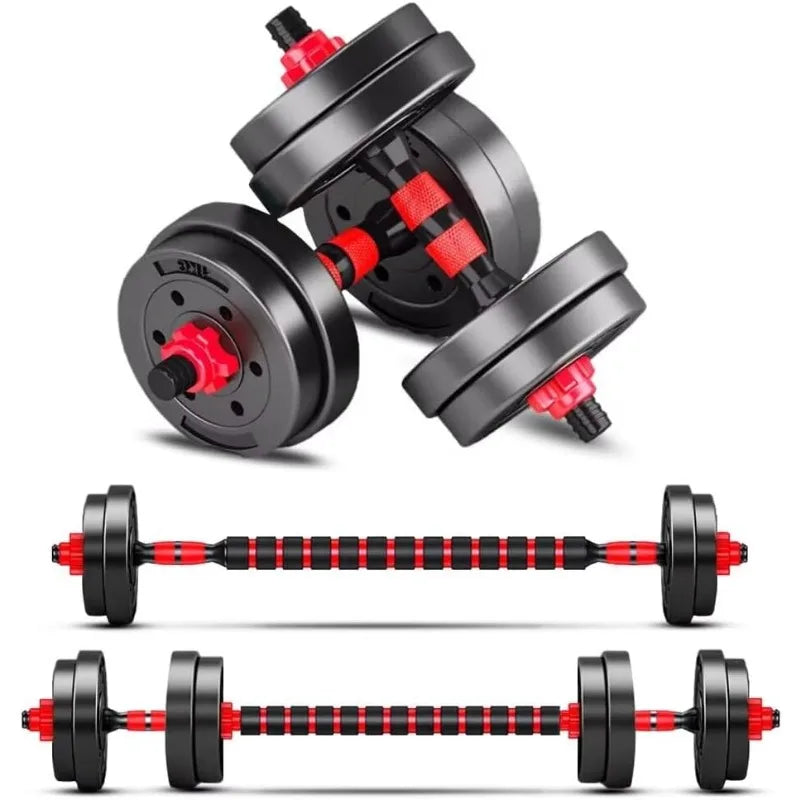 Adjustable Dumbbells into Barbell