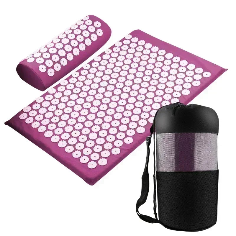 Stress Relief Acupressure Mat with Pillow