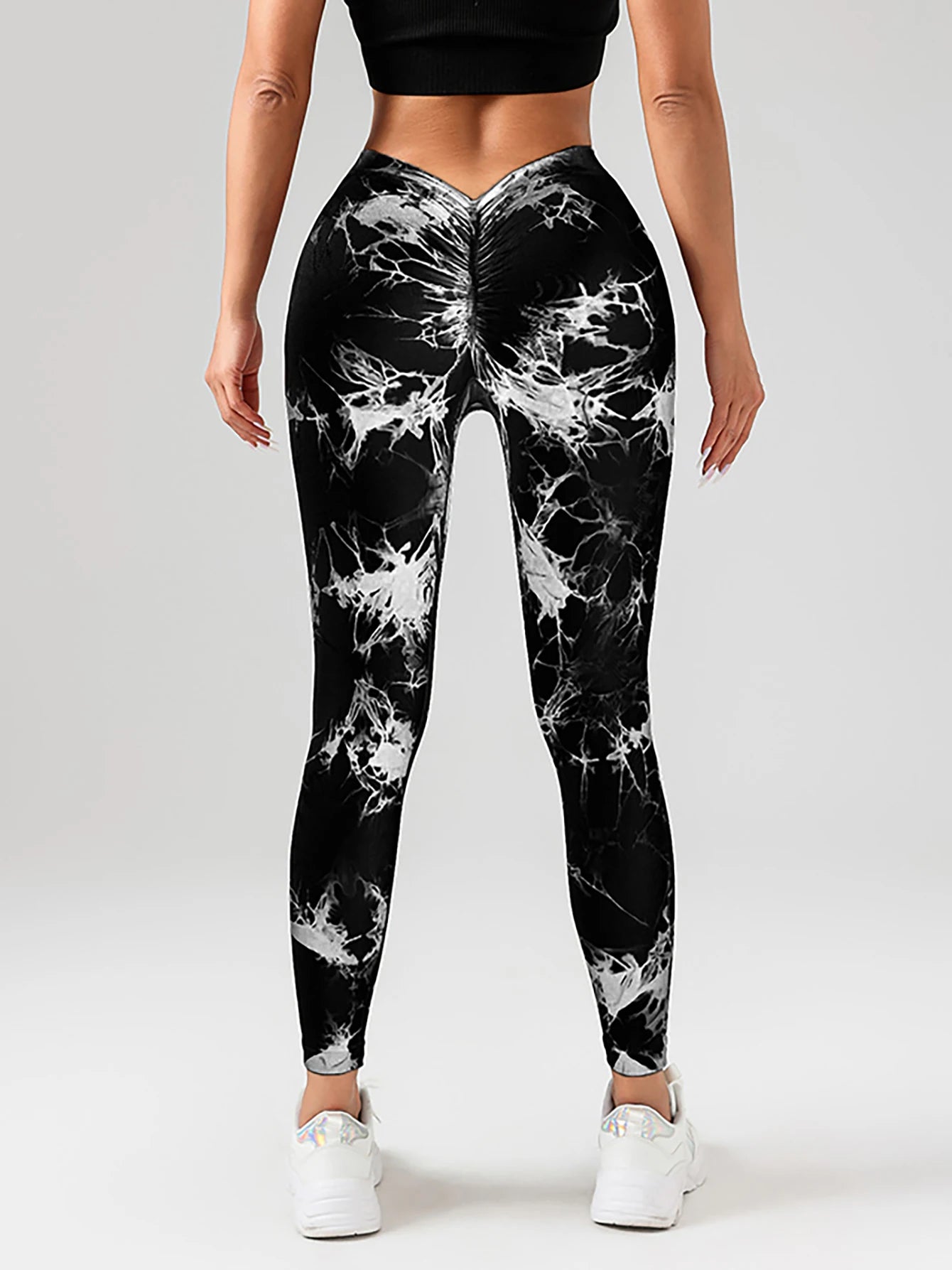 Spandex Tie Dye Butt Lifting Pants