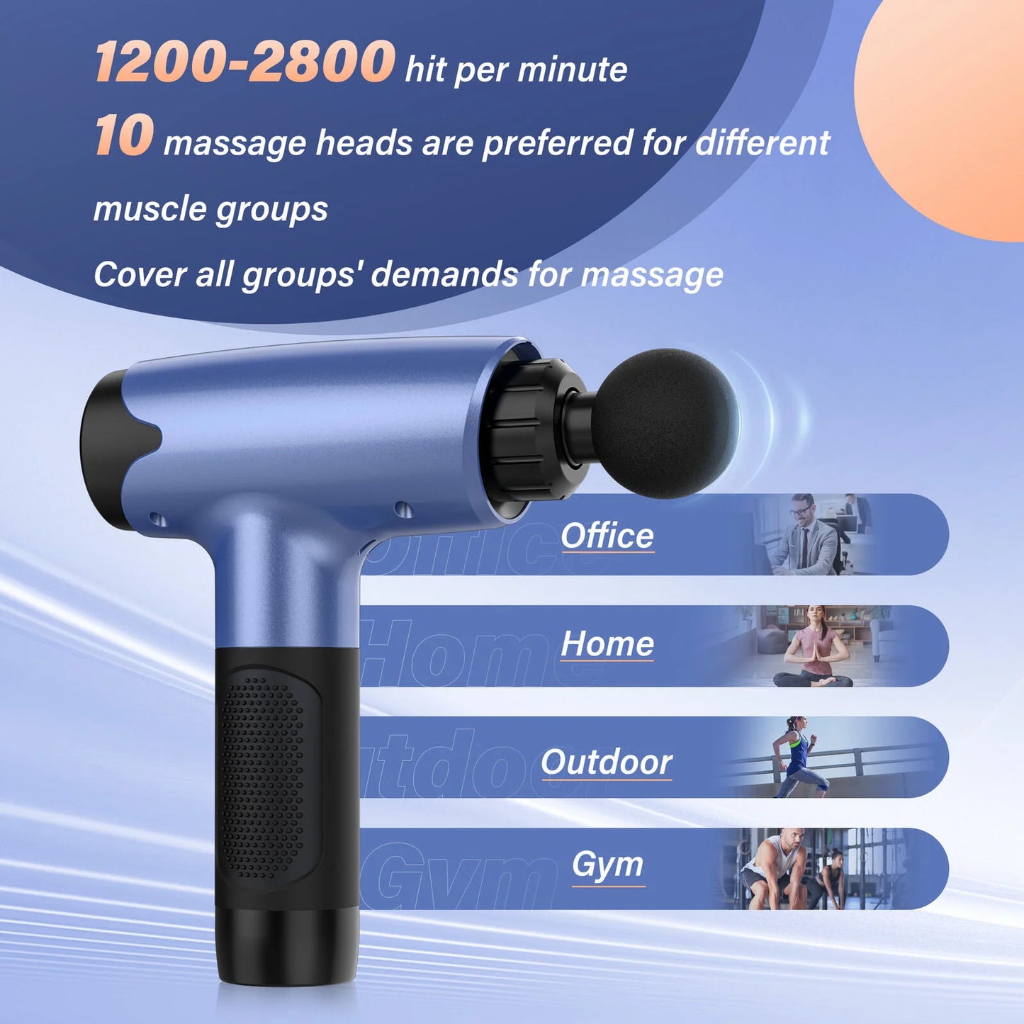 Deep Tissue Percussive Massage Gun