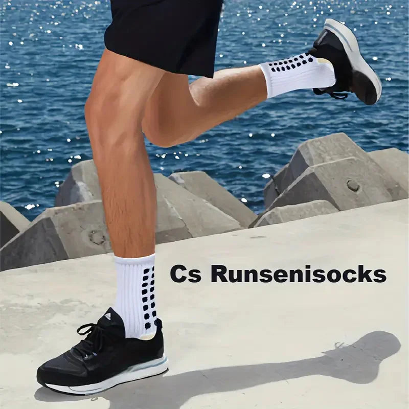 Men's Thick Cushion Running Compression Socks