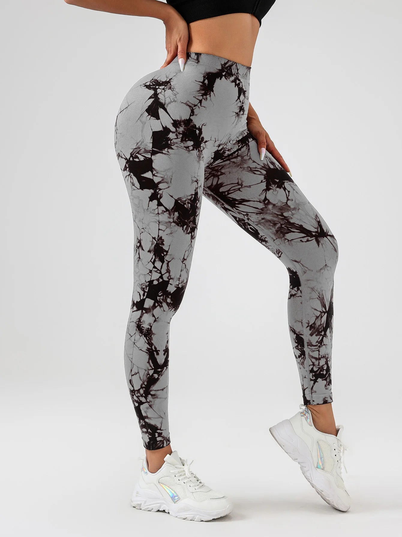 Spandex Tie Dye Butt Lifting Pants