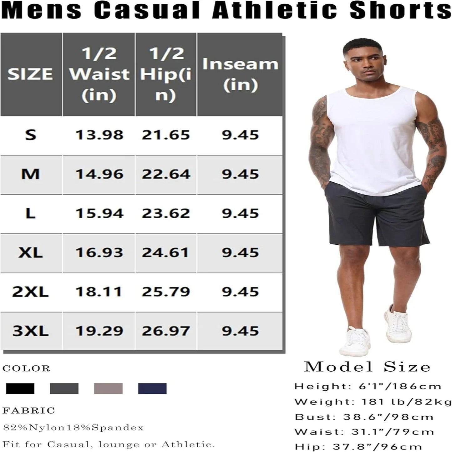 Men's Athletic Quick Dry Shorts