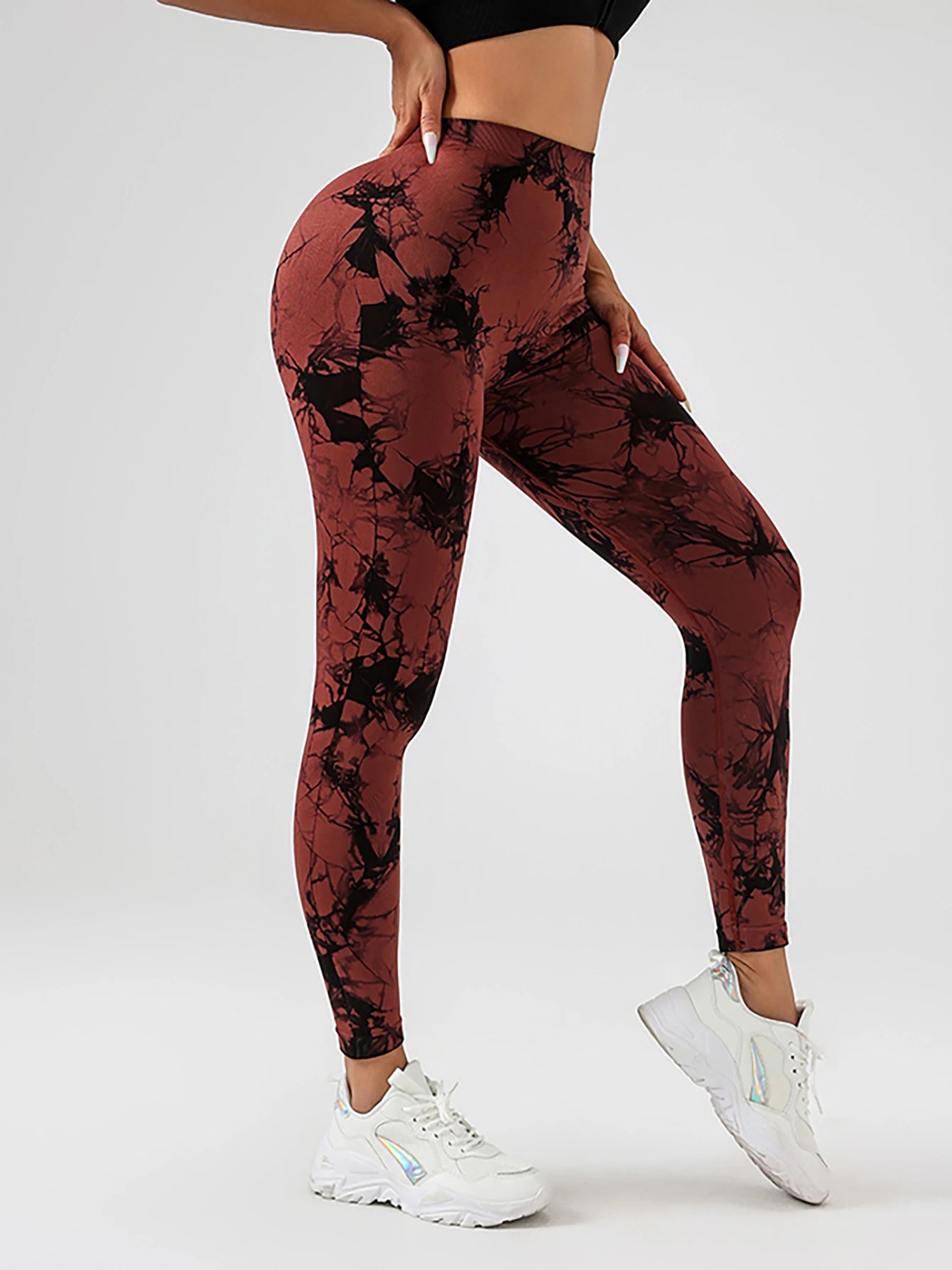 Spandex Tie Dye Butt Lifting Pants