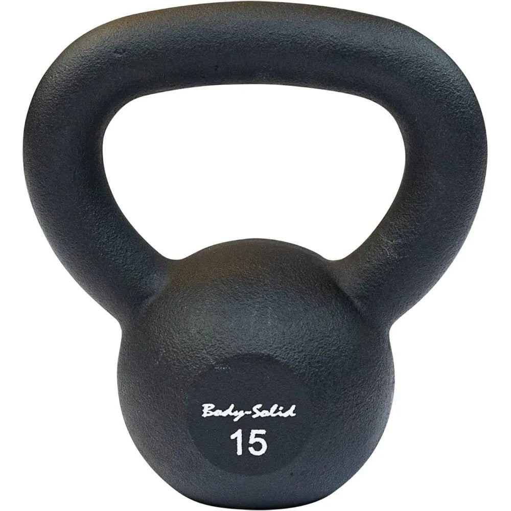 Black Powder Coated Kettlebells
