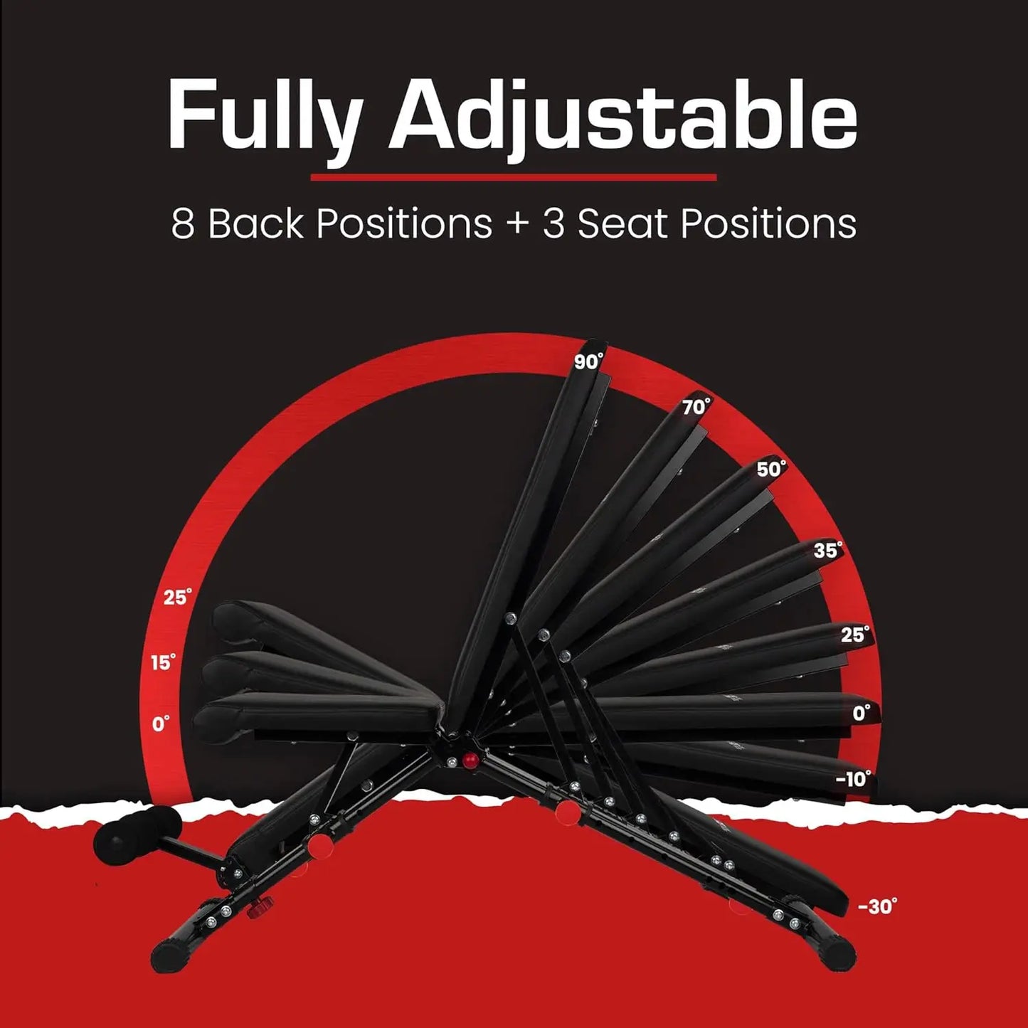Foldable Adjustable Weight Bench