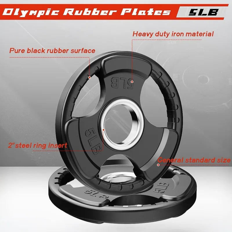 Rubber Grip Olympic Weights