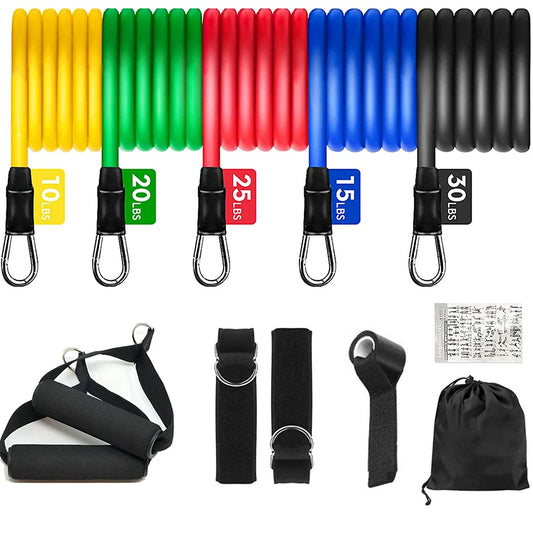 Rubber Tube Resistance Band Set
