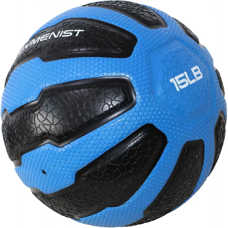 Rubber Medicine Ball with Textured Grip