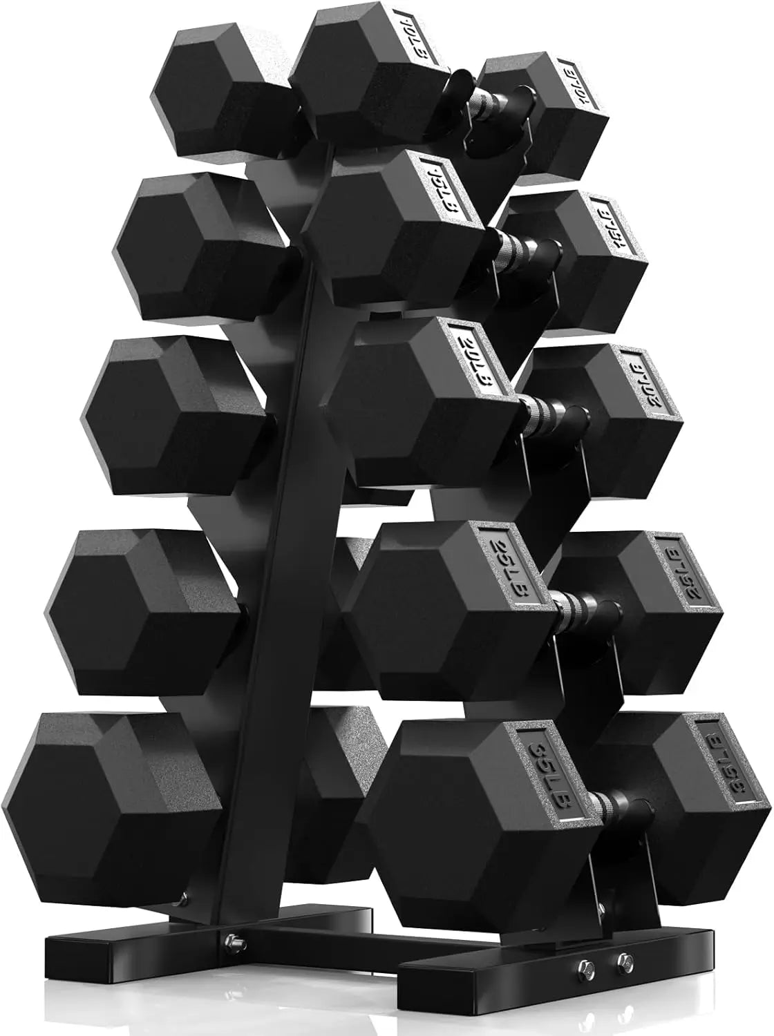 Hex Dumbbell Set With Rack