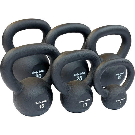 Black Powder Coated Kettlebells