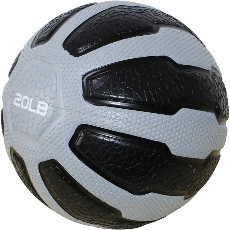 Rubber Medicine Ball with Textured Grip