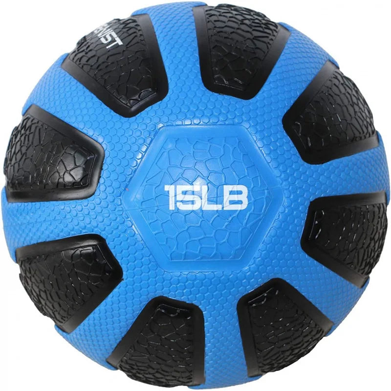 Rubber Medicine Ball with Textured Grip