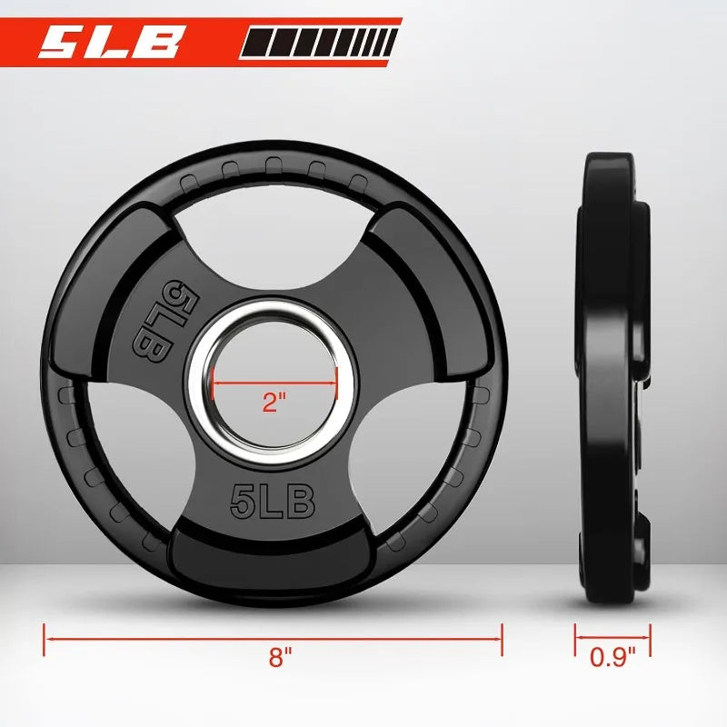 Rubber Grip Olympic Weights