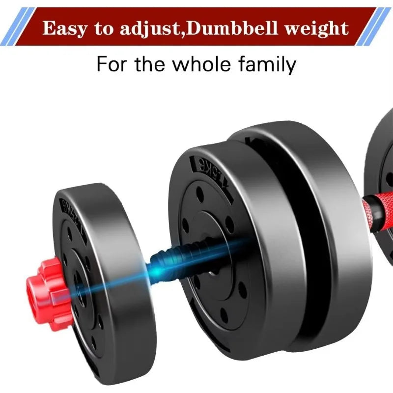 Adjustable Dumbbells into Barbell