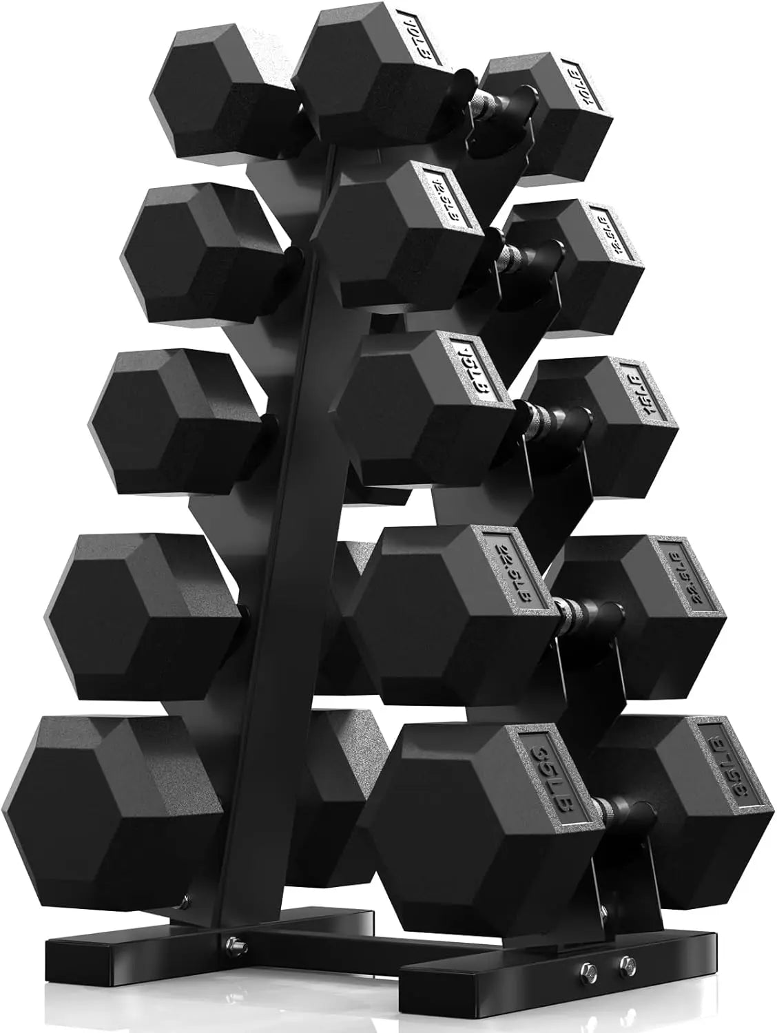 Hex Dumbbell Set With Rack