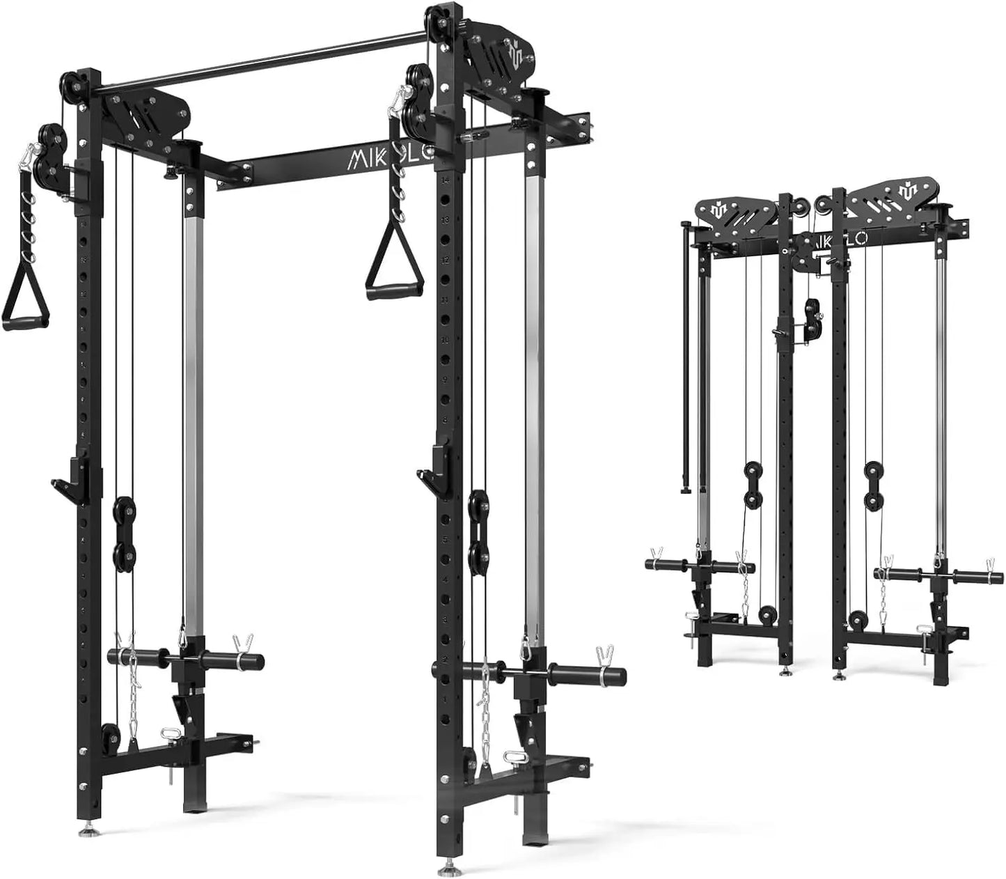 Wall Mounted Power Rack with Cable Crossover