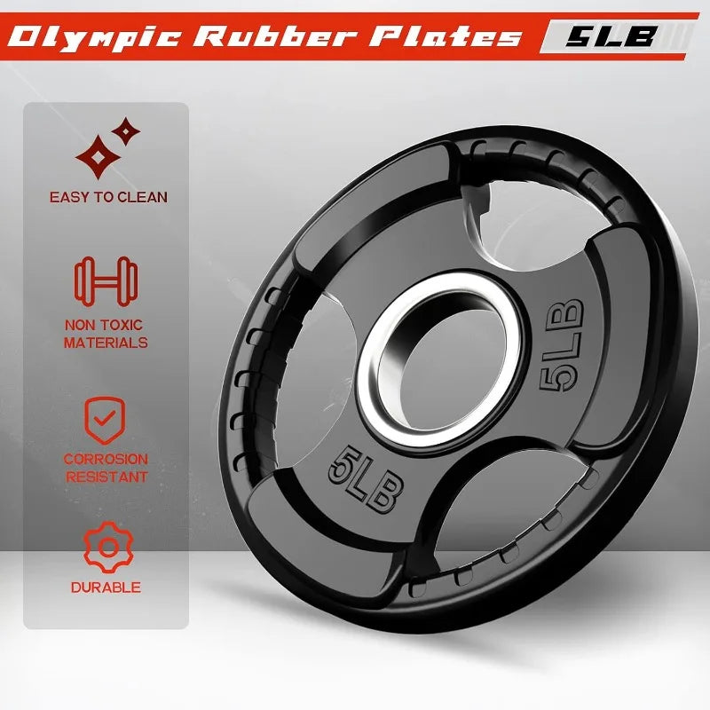 Rubber Grip Olympic Weights