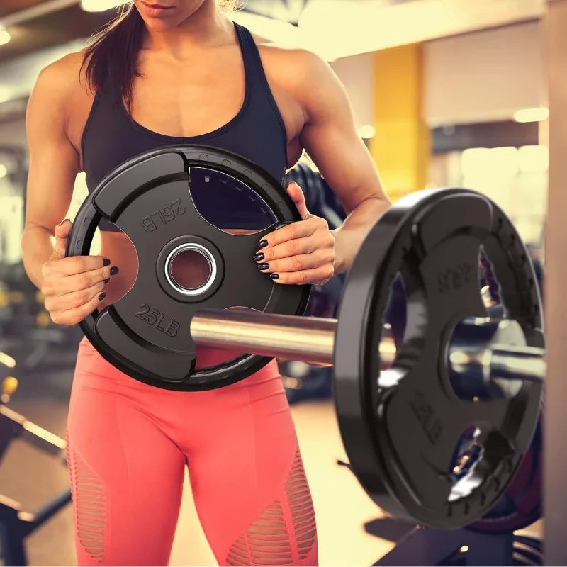Rubber Grip Olympic Weights