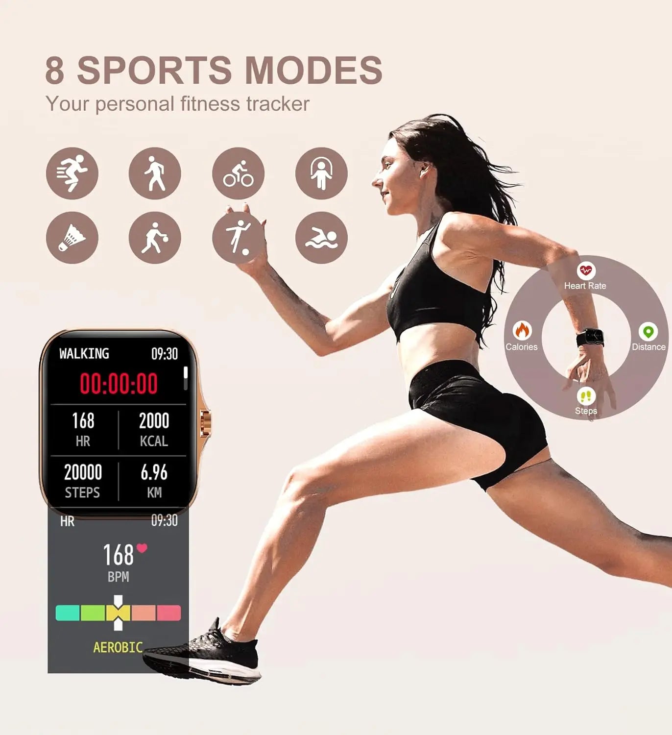 Smart Watch Fitness Tracker/Health Monitor