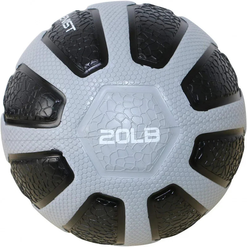 Rubber Medicine Ball with Textured Grip